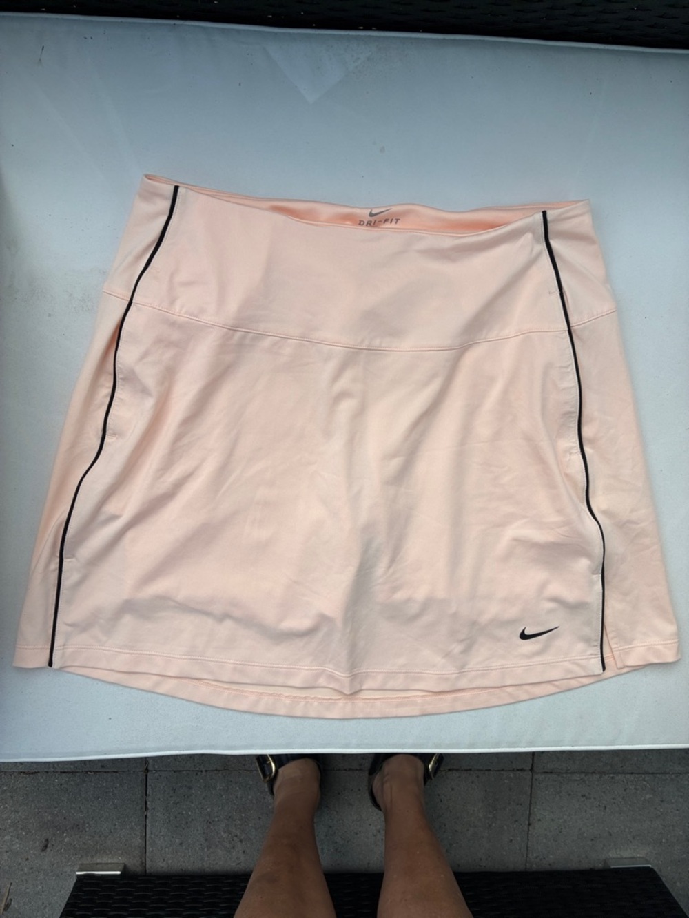 Nike workout skirt skirt peach and black size medium